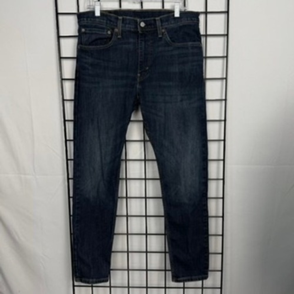 Levi's 512 Slim Skinny Jeans Mens 34x32 Dark Wash Indigo Stretch Denim Pants